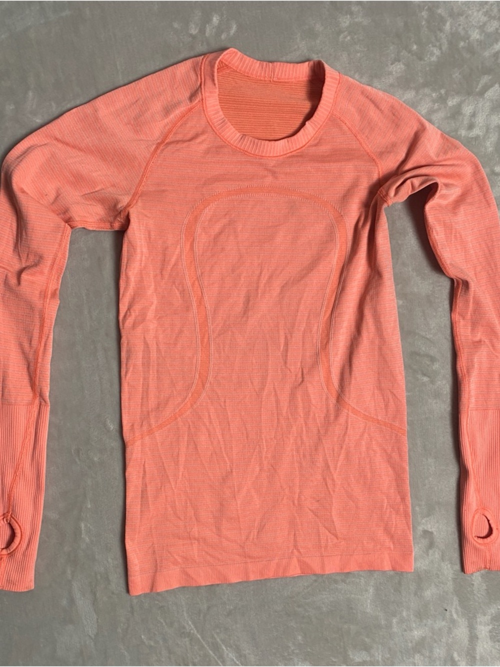 lululemon athletica Coral Seamless Long-Sleeve Performance Top